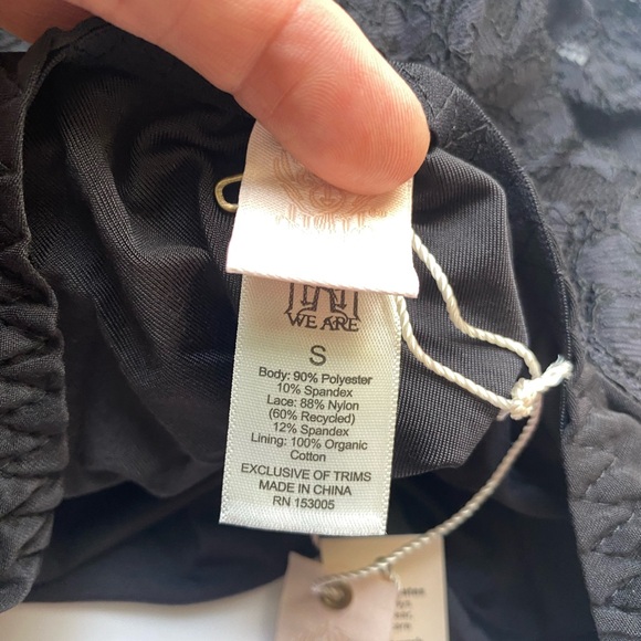 We are HAH/Free People Back Off Bodysuit Noir Size S - Picture 9 of 16
